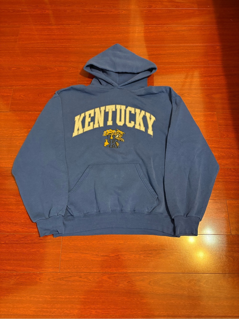 Vintage 90s Men’s Russel Athletics University Of Kentucky Hoodie Size Large Blue